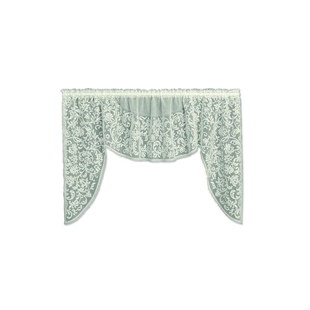 Heritage Lace Eloquence 72 x 38 in. Swag - Cream 6285C-S